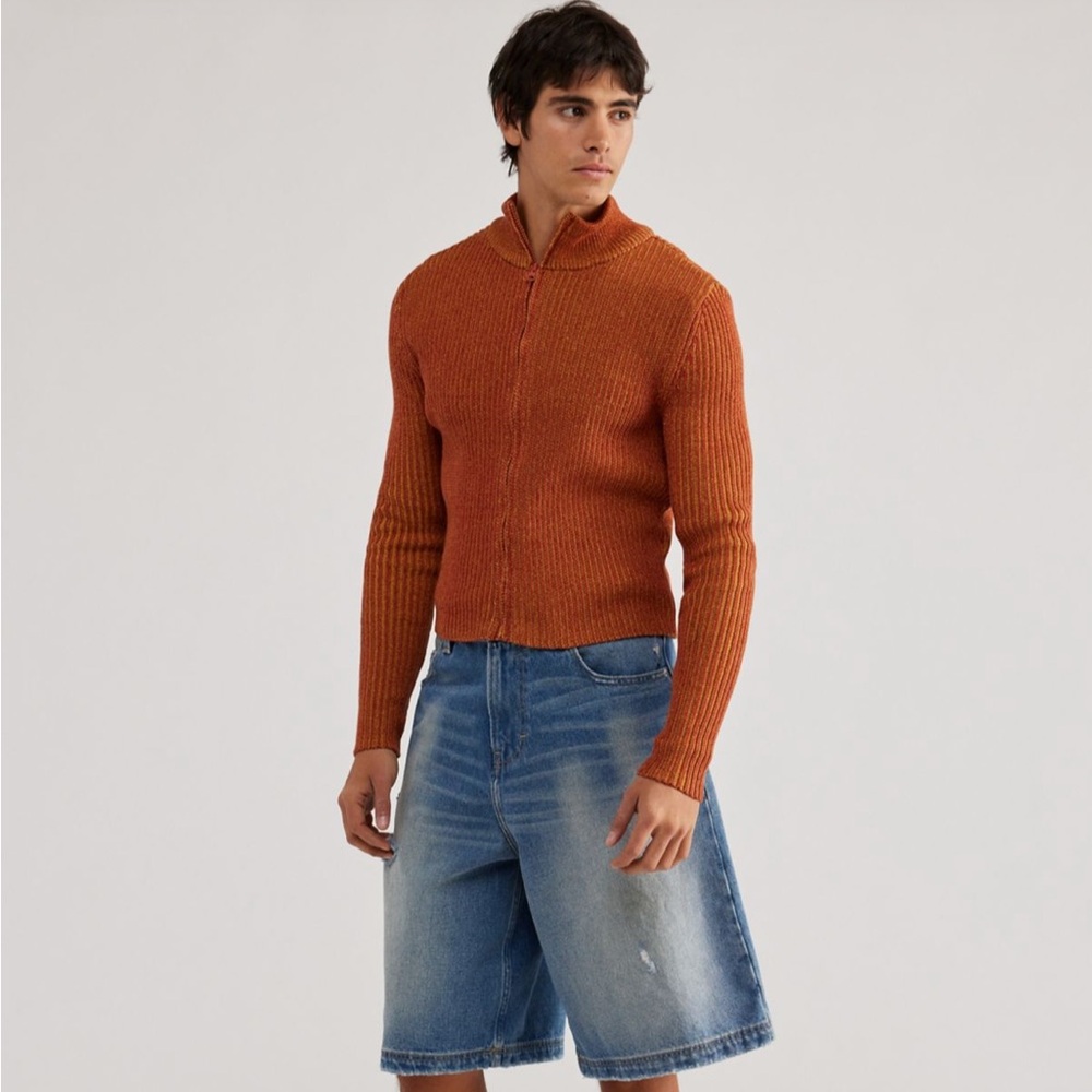 BDG Slinky Full Zip Cardigan Sweater
